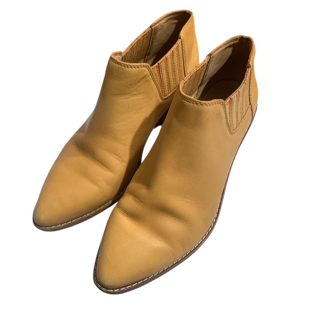 Madewell The Myles Ankle Boot Desert‎ Camel SZ 6 bootie brown tan women cowboy